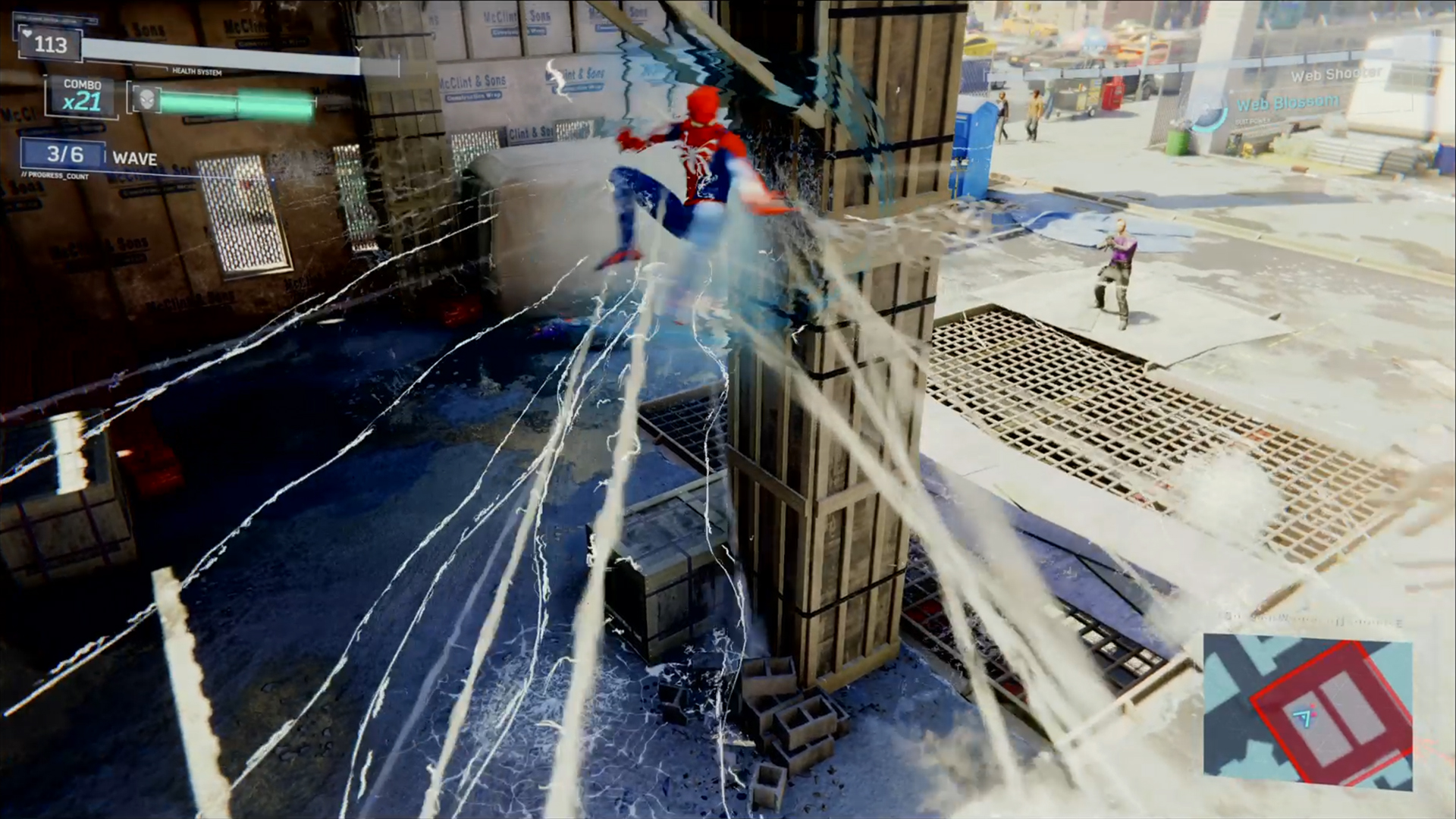 Spider-Man pošprica vse naokoli.