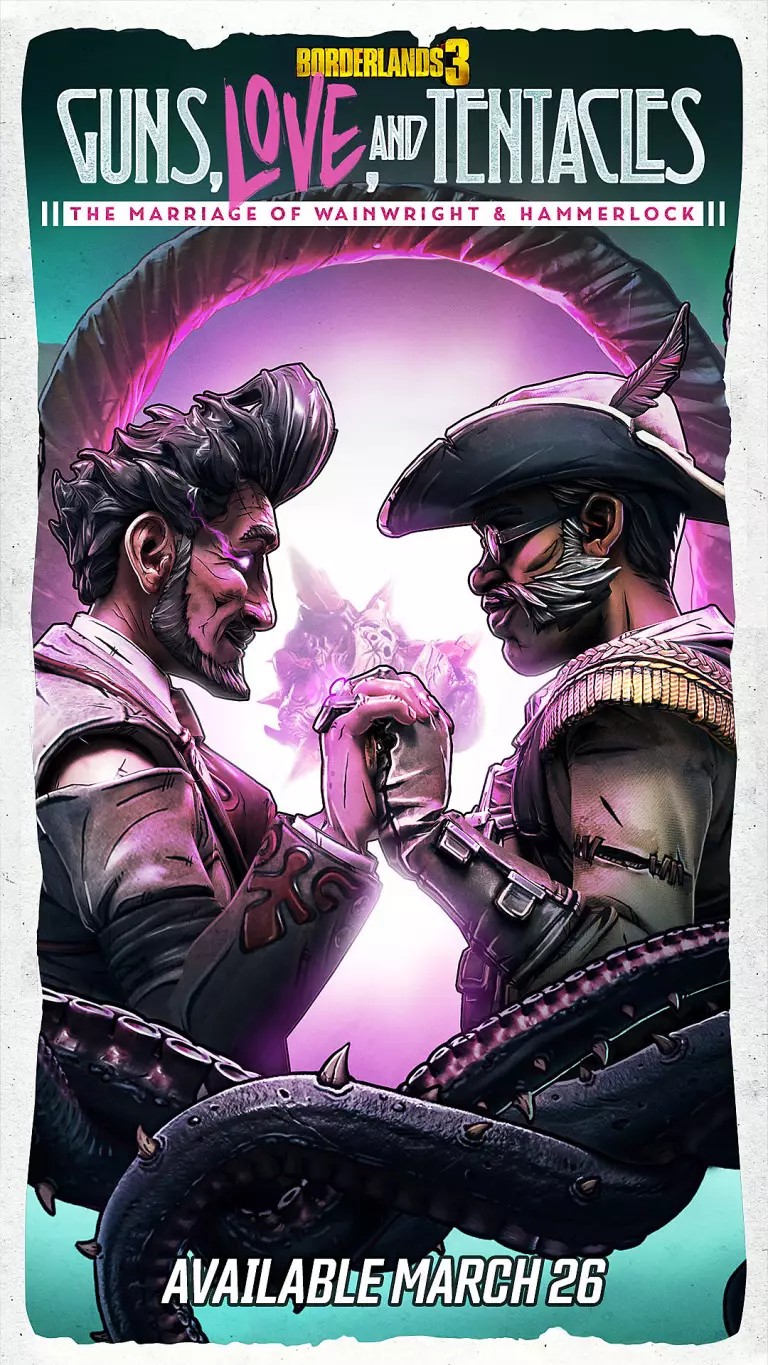 Borderlands 3: Guns, Love, and Tentacles: The Marriage of Wainwright & Hammerlock DLC (PC, PS4, XB1) Borderlands 3: Guns, Love, and Tentacles: The Marriage of Wainwright & Hammerlock DLC (PC, PS4, XB1)